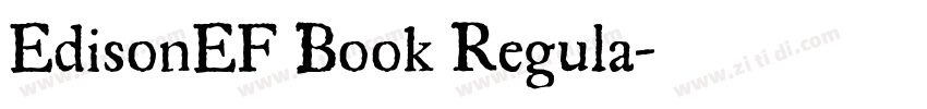 EdisonEF Book Regula字体转换